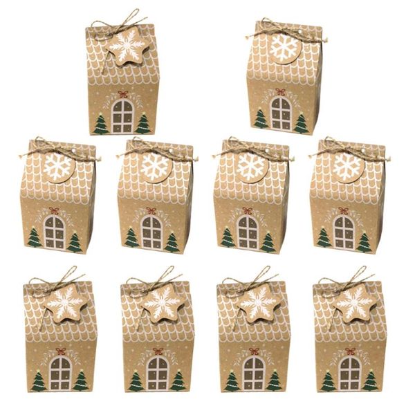 

gift wrap 1 set of christmas candy holders house shaped boxes dessert wrapping
