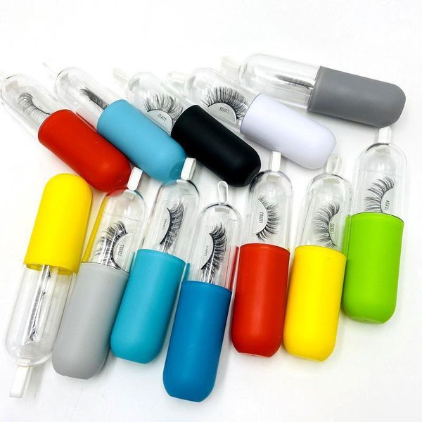 

3pcs bottle with lashes cruelty 3d fake mink eyelashes natural soft upper eyelash extension hand made daily lashes1