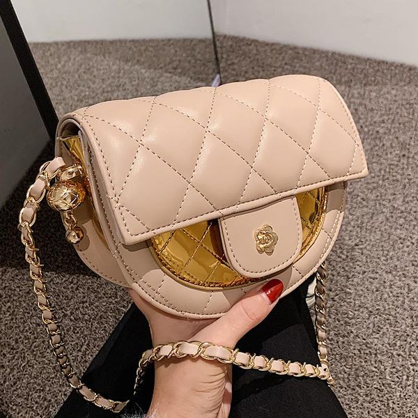 

evening bags lattice flap winter high-quality pu leather women's designer handbag mini shoulder messenger purses