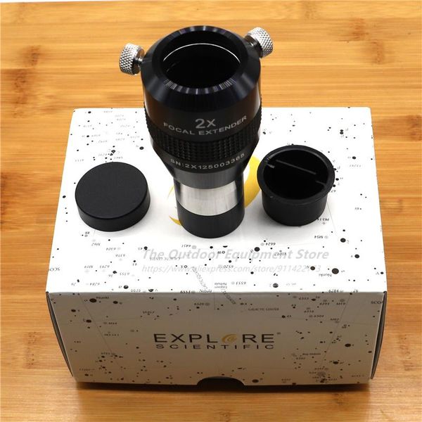 

telescope & binoculars explore scientific es 2x/3x/5x barrow 4-piece super achromatic 1.25-inch barlow multiplier