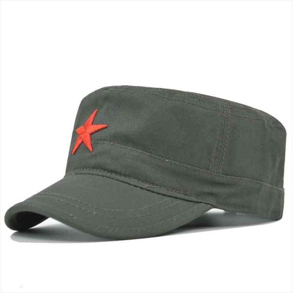 

fashion red star men cap embroidered flat hats army cap outdoor sun casual sports tactical caps german cadet military caps, Blue;gray