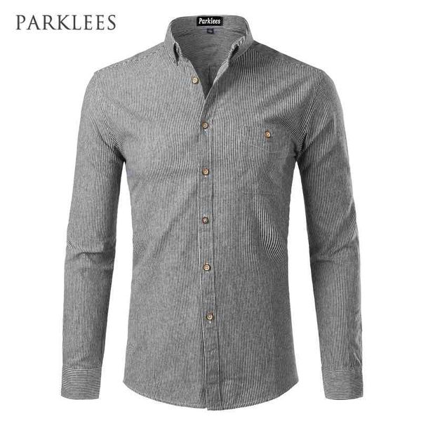 

striped men shirt spring autumn slim fit long sleeve chemise homme casual button down s dress s plus size 210721, White;black