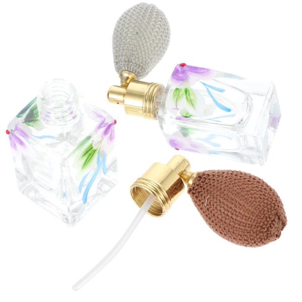 

storage bottles & jars 2pcs perfume spray refillable bottle air bag empty glass