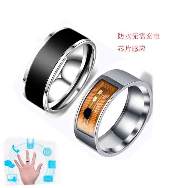 

rings jewelry technology nfc 213 chip smart ring, Golden;silver