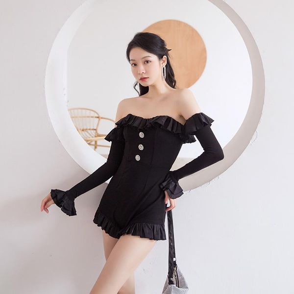 

one-piece suits 2021 korean swimming suit women monokini bathing ladies beach wear swimsuit summer one piece swim swimwear