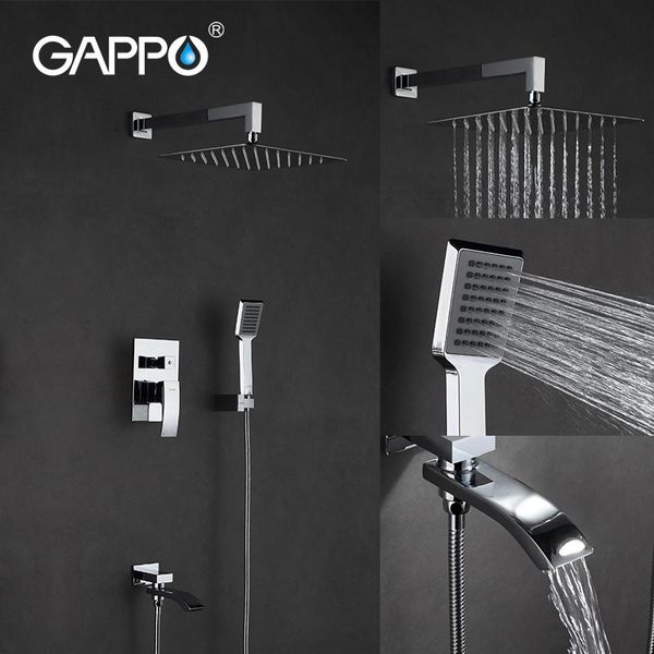

shower faucet bathroom water mixer head rainfall set wall mounted tap system grifo ducha sets
