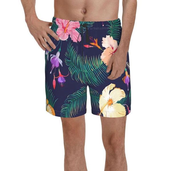 

men's shorts beach hip hop streetwear hawaiian holiday casual male sportswear zwembroek heren undertake custom printing, White;black