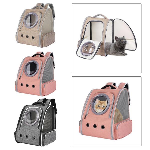 

dog car seat covers cat backpack carrier bubble bag, travel crates kennels, space pet hiking outdoor use