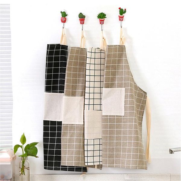 

aprons simple smallfresh stripe kitchen antifoul apron pinafore woman cooking accessories cafe restaurant flower shop overalls