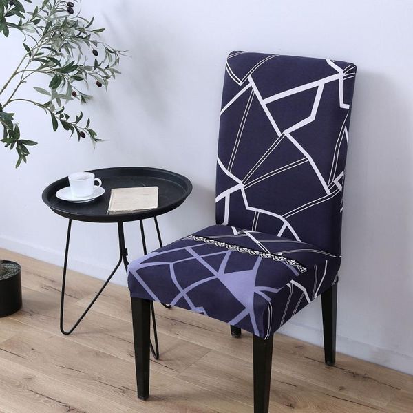 

chair covers geometric line printed cover spandex elastic removable for slipcover modern banquet wedding seat