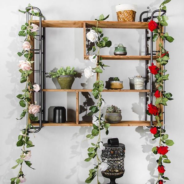 

decorative flowers & wreaths fake flower rose rattan, simulation suitable for wedding, home and garden decoration