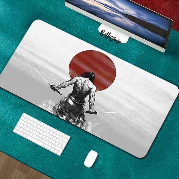 

mouse pads & wrist rests pad kawaii gaming accessories mat computer desk carpet deskmat table pc gamer full mausepad japanese bushido samura