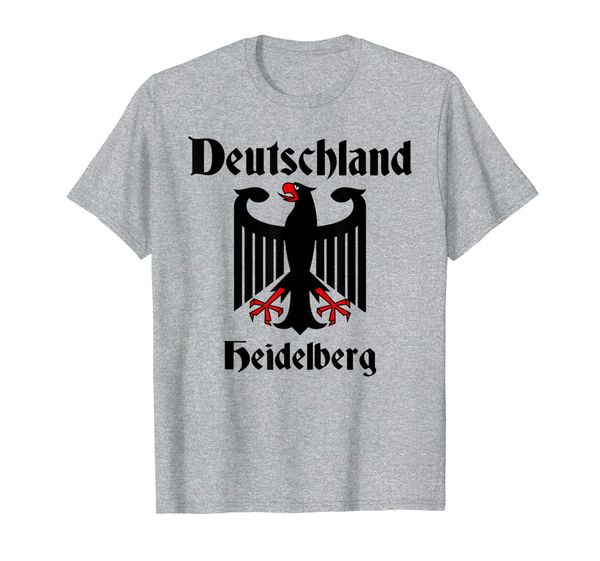 

deutschland heidelberg german eagle t-shirt oktoberfest t-shirt, White;black