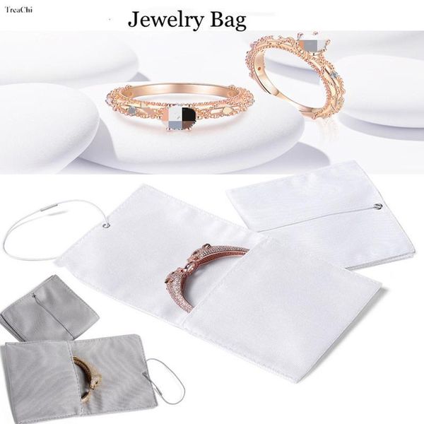 

jewelry pouches, bags fabric bag jewellry pouches bangle packaging display necklace drawstring packing gift & with rubber band, Pink;blue