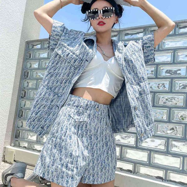 

d family's summer density old flower - shorts suit for men and women, White