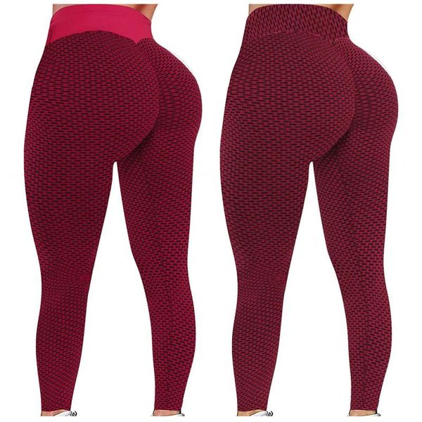 

yoga outfit 40# wrinkled leggings high waist stretch 2 pack push up bulift women pant seamless running pants
