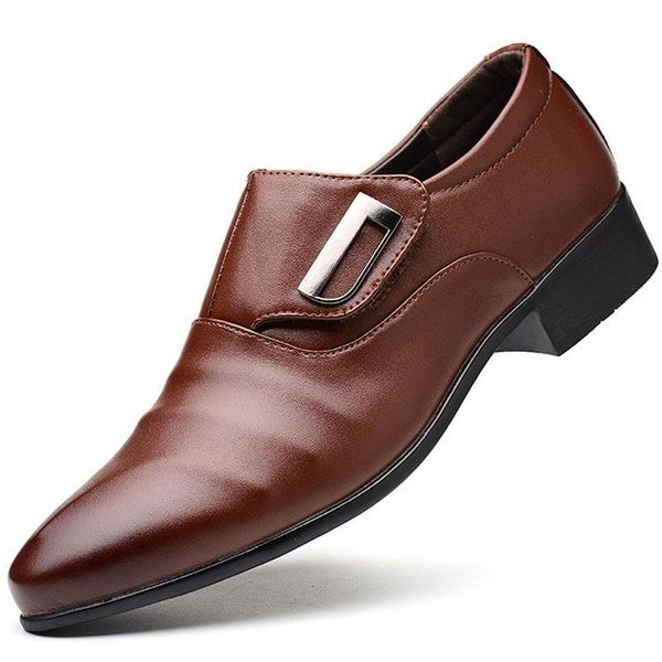 

classic business men's dress shoes fashion elegant formal men slip on office basic for black