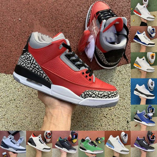 

3 3s men basketball shoes black cat mocha sport blue wolf cool grey varsity royal pure money mens trainers sports sneakerlmye