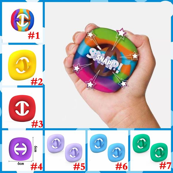 

anti stress finger silicone fidget toys snap hand grab toy stress relief spinner reliever for adults calming party favors mma50