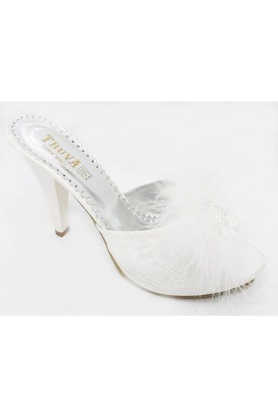 

slippers female ecru fancy evening dress 10mm 17202, Black