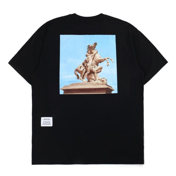 

men's t-shirts 100% cotton summer pure t-shirt short sleeve european and american fashion printed oversized t shirt, White;black