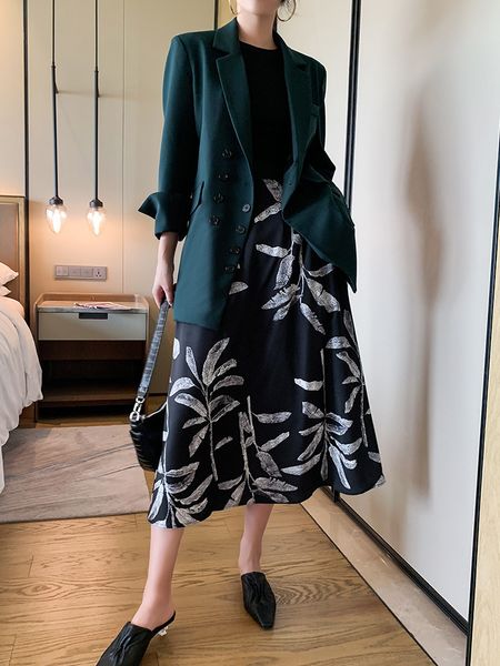 

ladies of the blazer french spring green sleeve thin blazers jacket ladies'outwear, White;black