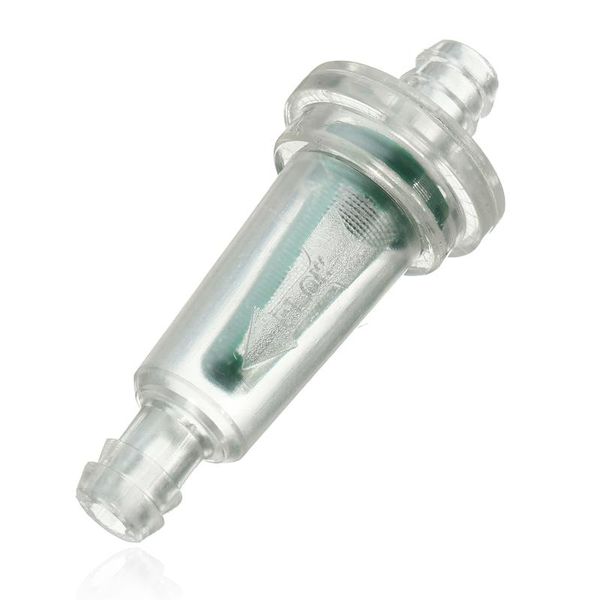 

motorcycle fuel system universal inline petrol line filter 5/16inch 8mm pit dirt bike atv plastic white 21mm(w) x 53.5mm(h)