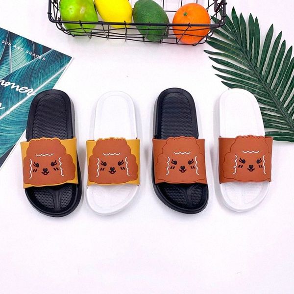 

slippers fashion trend cute pattern set indoor&outdoor non slip slippers bathroom toe flip flops plus size home c3ue#, Black