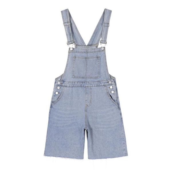 

women's jeans summer denim jumpsuit girls internet celebrity short thin loose overalls design, Blue