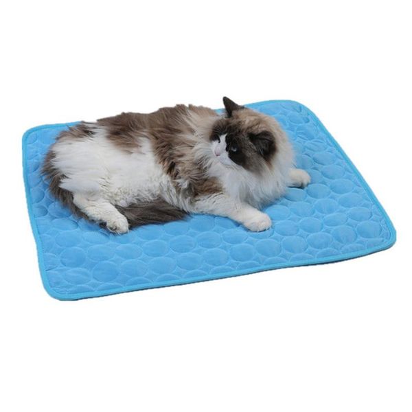 

kennels & pens dog summer cooling mat cool cat bed pad blanket pet breathable sofa chair washable car set floor