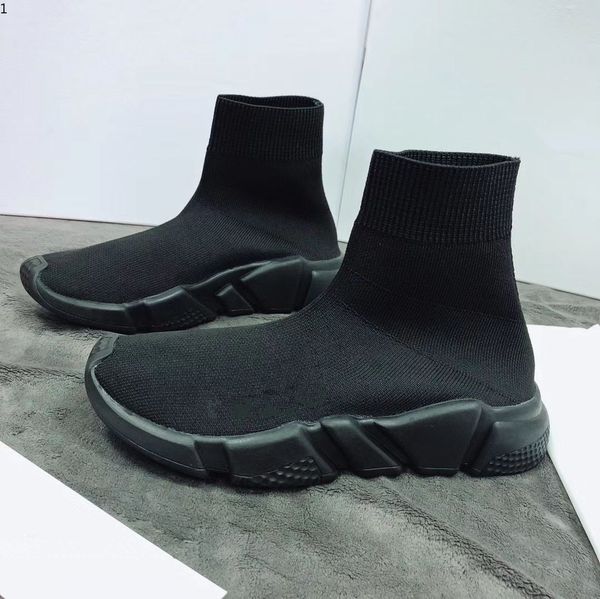 

2021 shoes speed trainer casual sock shoe triple black white pink glitter green flat fashion mens women runner socks fzm001, Red;white