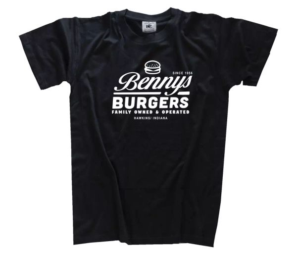

famous movie benny burgers 1956 fun series movie fan t-shirt s-3xl, White;black