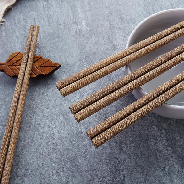 

chopsticks solid wood set, wooden tableware, fastzi boxed kitchen, 10 pairs of chicken wings,