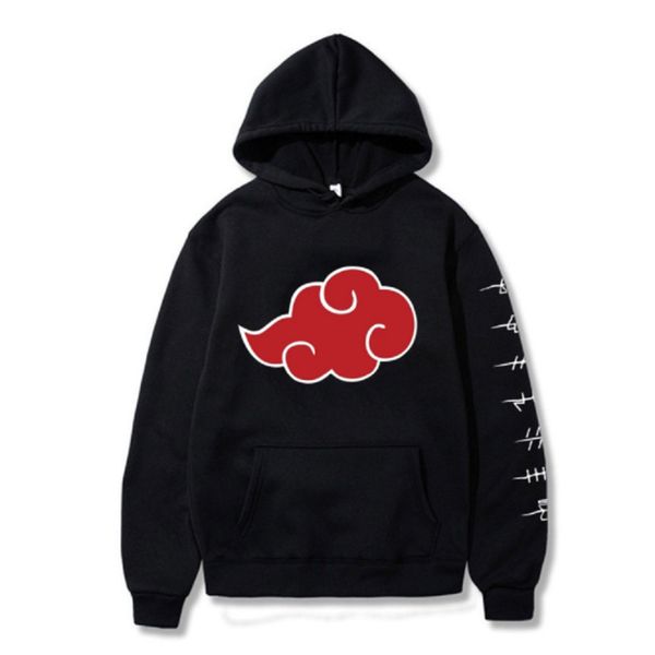 

Hoodi Pullover Casual Printing Hooded Streetswear Sweatshirt Men Women Unisex, Black