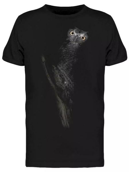 

Owl Perched In The Dark Tee Men's -Image by Shutterstock, White;black