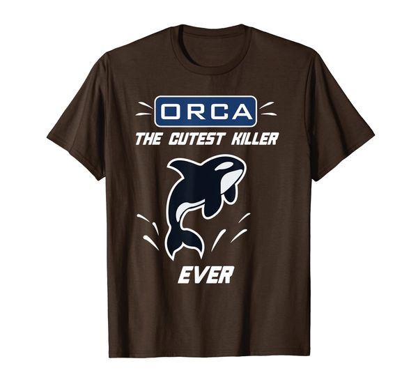

orca the cutest killer whale ever t-shirt, White;black