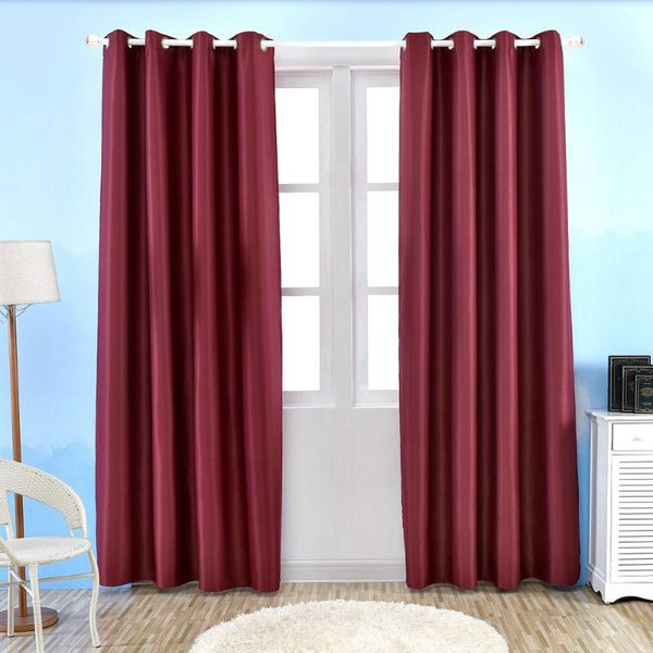 

curtain & drapes 100*250cm curtains for living room shading blackout bedroom punching grommet