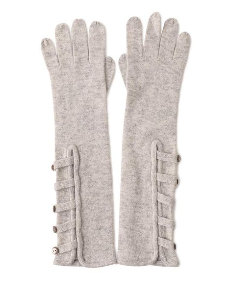 

five fingers gloves cashmere knitted women' autumn and winter riding warm touch screen long side buckle five-finger hand, Blue;gray