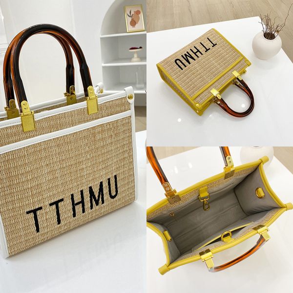 

woven bag new vegetable basket sling shoulder diagonal cross straw woven female shopping hand handbags
