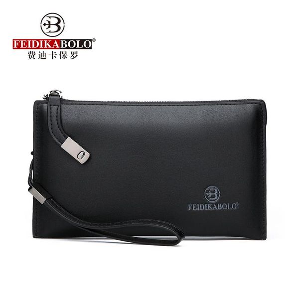 Carteiras com senha de bloqueio bolsa de embreagem masculina grande capacidade longa homens telefone moda negócios masculino chave carteira multi-card250h