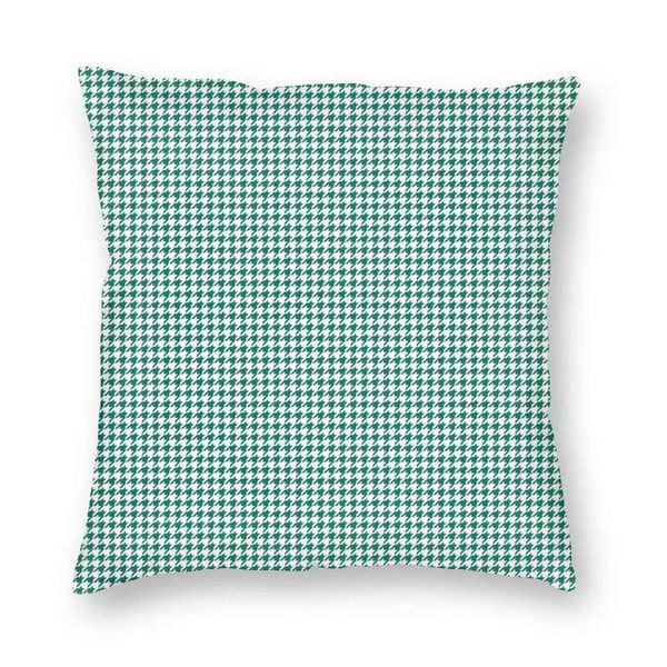 

cushion/decorative pillow classic houndstooth in meadow green and white cushion cover dogstooth retro sofa throw case for home decoration