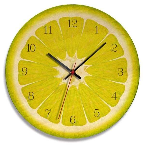 

wall clock fruit children's room decoration princess wooden art clocks
