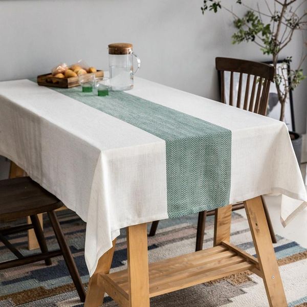 

table cloth 1pc waterproof polyester linen simple runner tv cabinet tablecloth home decor cover for wedding dining