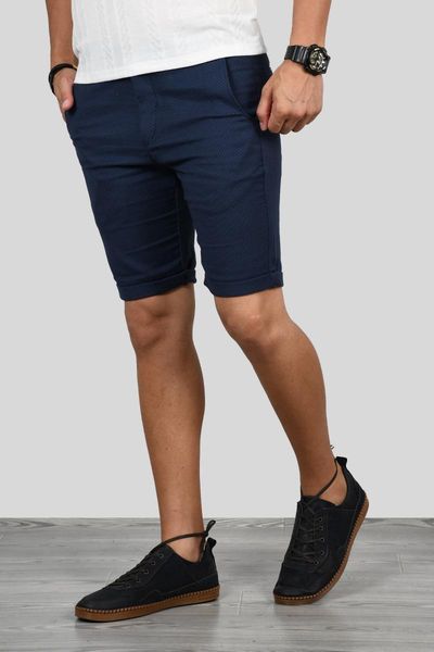 

deepsea navy blue italian cut male sports pants 1815008 men's shorts, White;black