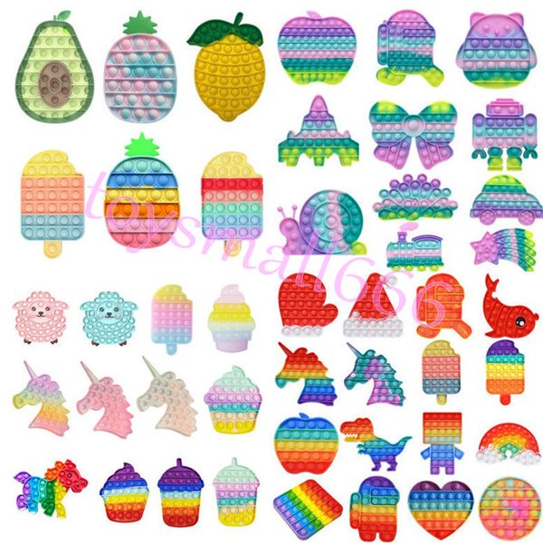 

fruit fidgets toys push it bubble stress relief toy antistress soft squishy anti-stress gift anti stress box