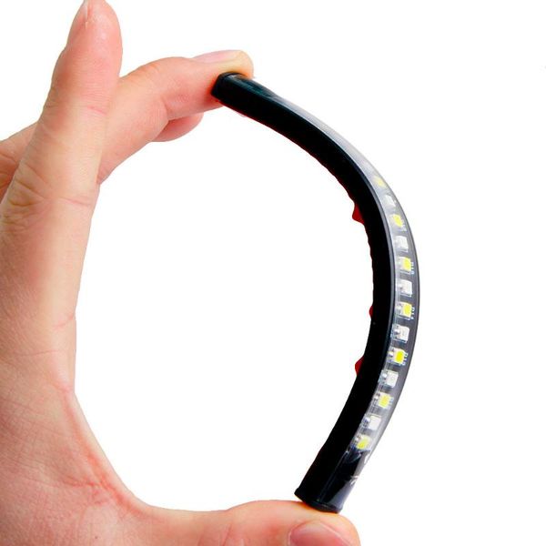 

car headlights universal flexible 18 led motorcycle atv tail brake sturn signal strip light