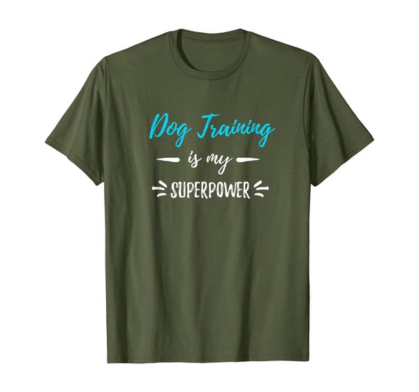 

dog training is my superpower t-shirt funny dog trainer gift, White;black