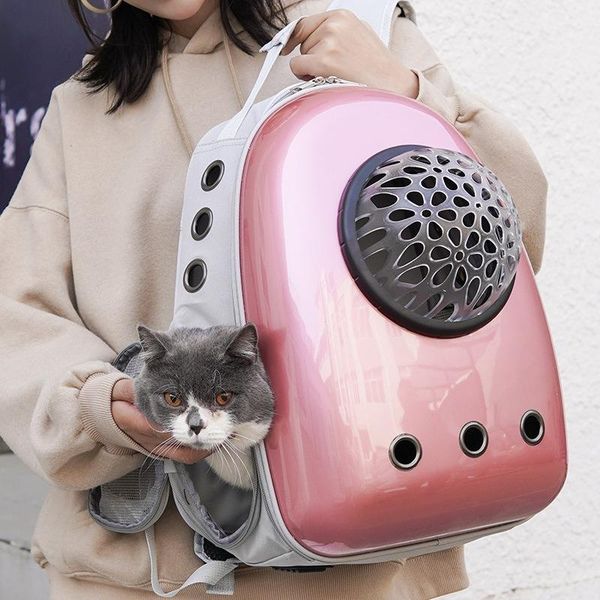 

cat carriers,crates & houses breathable portable cage space bag for pets outing school double shoulder dog backpack pet bike carrier