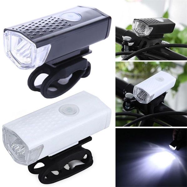 

bike lights usb rechargeable led bicycle front headlights + rear taillight waterproof warning