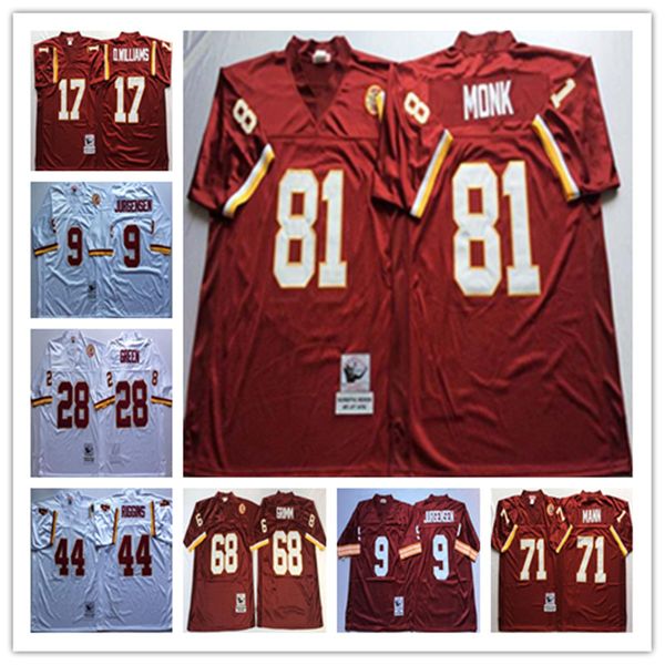 

ncaa mens throwback 33 sammy baugh jersey 9 sonny jurgensen 68 russ grimm 70 sam huff retro jerseys wholesale fashion all stitched football, Black